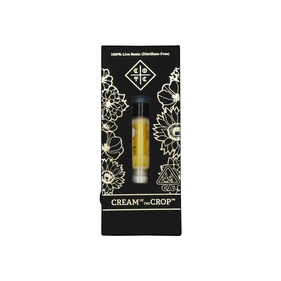 Cream Of The Crop 1g Live Resin Cartridge Artemis Golden State Greens